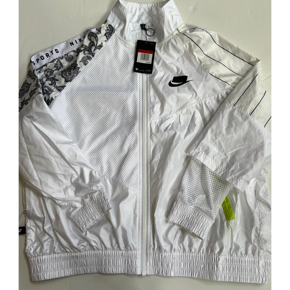 Nike Womens Sportswear NSW Woven Track Jacket White Active AR3025 100 Size L NWT - Picture 7 of 16